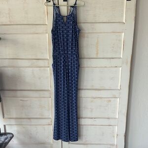 Stylish Blue Patterned Jumpsuit